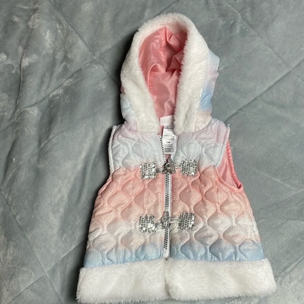 NWOT Little Lass Girls Vest Size 12 Months